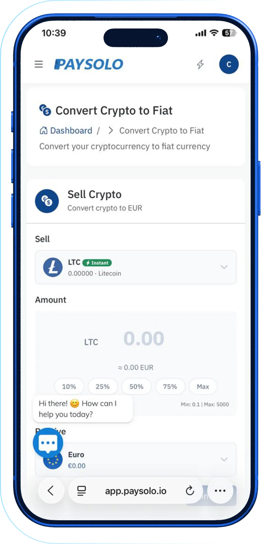 ADD CRYPTO AMOUNT